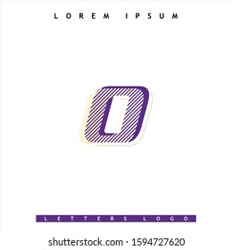 Initial letter O logo vector design template with effect.