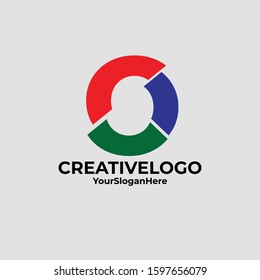 Initial letter O logo vector design template