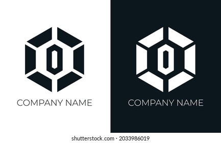 Initial letter o logo vector design template. Creative modern trendy o typography and black colors.