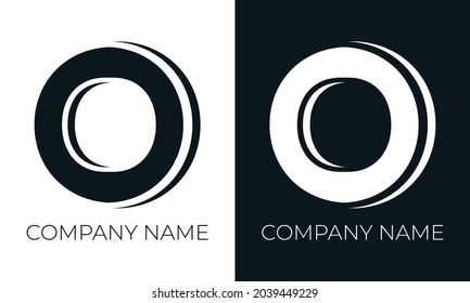 Initial letter o logo vector design template. Creative modern trendy o typography and black colors.
