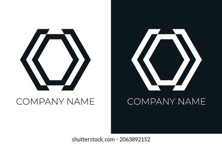 Ursprünglicher Buchstabe oder Logo, Vektordesign-Vorlage. Kreative moderne Typografie und schwarze Farben.