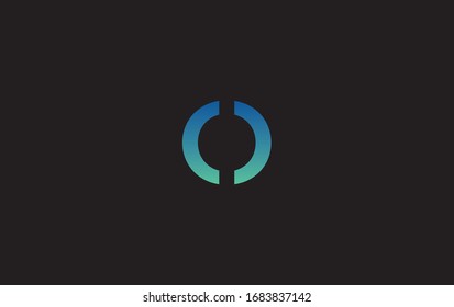 Initial Letter O Minimalism Simple Gradient Logo For Company