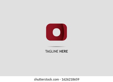 Initial Letter O with Modern Abstract design template monogram. vector illustration
