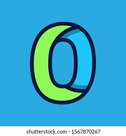 Initial letter O modern logo template for company or business brand