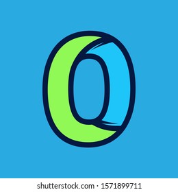 Initial letter O modern logo template for company or business brand