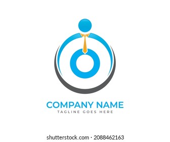 initial letter O People, Human Logo. Businessman Logo Vector illustrations. Vector Logo design for business and consulting company.