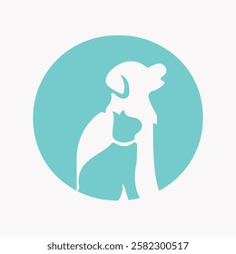Initial Letter O Pet Care Logo Design Concept With Dog Symbol