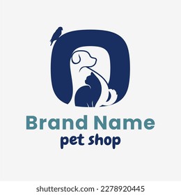 Initial Letter O Pets Logo Design