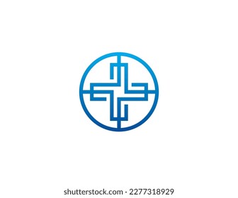 initial Letter O Plus Medical Logo Concept sign icon symbol Element Design. Clinic, Hospital, Health Care Logotype. Vector illustration logo template