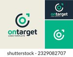 Initial Letter O with Pointer Arrow for Aim Target Cursor Logo Design