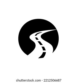 Initial Letter O Road Logo For Travel And Transportation Sign Vector Template