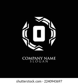 INITIAL LETTER O ,ROUND LOGO