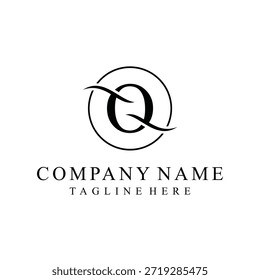 Letra inicial o diseño de logotipo de texto de fuente serif, concepto de Vector de icono dorado, Plantilla de Vector gráfico redondo
