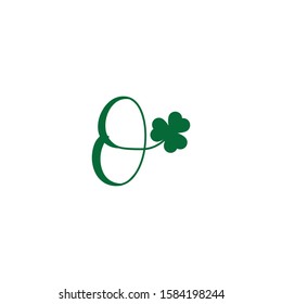 initial letter o Shamrock leaf logo