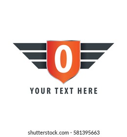 Initial Letter O Shield Icon Design Logo Template