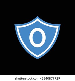 Initial letter O shield logo icon design template elements - Vector