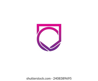 initial Letter O Shield Logo Concept sign symbol icon Element Design. Guardian, Protection, Security Logotype. Vector illustration template