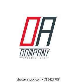 Initial Letter OA Design Logo Template