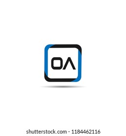Initial Letter OA Logo Template Design