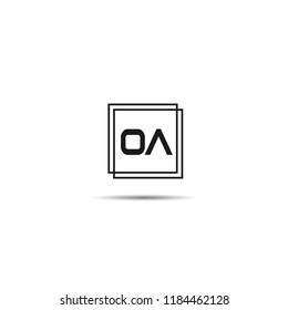 Initial Letter OA Logo Template Design