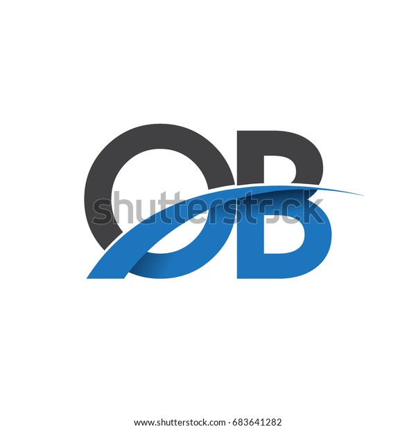 Initial Letter Ob Logotype Company Name Stock Vector (Royalty Free ...