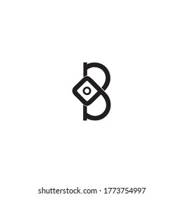 Initial letter O&B modern logo design.
