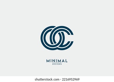 Initial letter OC, CO, O, C Logo Design Vector Template Element.