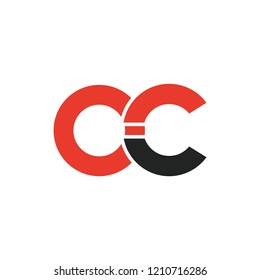 Initial letter OC lowercase logo design template