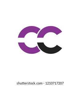 Initial letter OC lowercase logo design template
