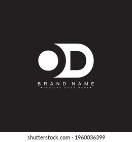 Initial Letter OD Logo - Minimal Vector Logo
