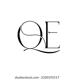 Initial letter OE logo design creative