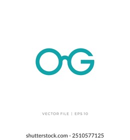 Anfangsbuchstabe OG oder G Sonnenbrille Logo