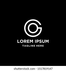 Initial Letter O,G  Logo Vector Design Template .