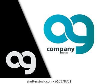 Initial Letter OG Rounded Lowercase Logo