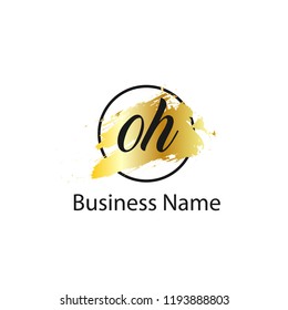 Initial Letter OH Logo Template Design