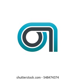 Initial Letter OI GI Linked Design Logo