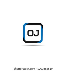 Initial Letter OJ Logo Template Design