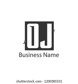 Initial Letter OJ Logo Template Design