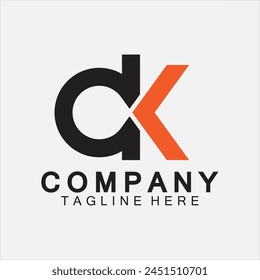 Initial Letter OK Logo Design Vector Template.
