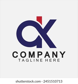 Initial Letter OK Logo Design Vector Template.