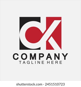 Initial Letter OK Logo Design Vector Template.