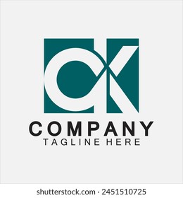 Anfangsbuchstabe OK Logo Design Vektorgrafik Vorlage.
