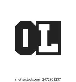 Initial Letter OL Logo Design Template. OL Logo