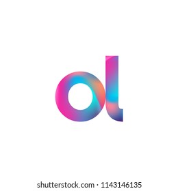 Initial Letter Kd Logo Lowercase Magenta Stock Vector (Royalty Free ...