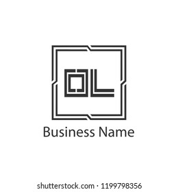 Initial Letter OL Logo Template Design