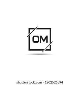 Initial Letter OM Logo Template Design