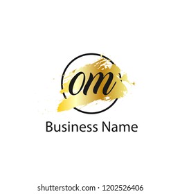 Initial Letter OM Logo Template Design