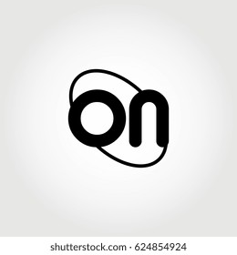 initial letter on logo black on white background