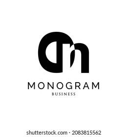 Inspiration für das Design des Logos mit Anfangsbuchstaben ON-Monogramm