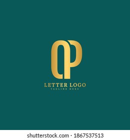 Initial Letter OP logotype company name monogram design for Company and Business logo.